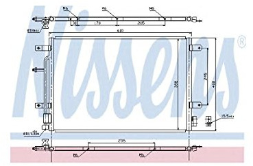 NISSENS Kondensator, Klimaanlage 940139 | Kompatibel mit: AUDI A4 B6, A4 B6 Avant, A4 B6 Cabriolet, A4 B7, A4 B7 Avant, A4 B7 Cabriolet