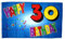Fahne/Flagge 30. Geburtstag Happy Birthday NEU 90 x 150 cm
