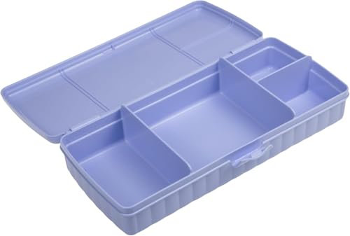 Tupperware Pausenbuffet XL Brotdose mit Einteilung mit 4 getrennten Fächern Clevere Pause (lila)
