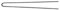 Comair 3150115 Postichenadeln, 500 Stück glatt, 65 x 0.8 mm, schwarz