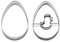 NEUSTANLO® Ausstecher Linzer Ei, zweiteilig, ca. 5.5 cm, Edelstahl (Set Ei und Küken)