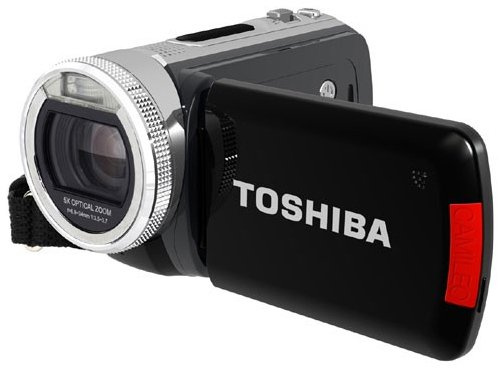 Toshiba Camileo H20 HD-Camcorder (5 Megapixel, 5-Fach Opt. Zoom, 7,6 cm (3 Zoll) Display, Bildstabilisator) schwarz