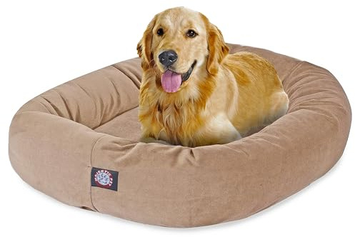 Majestic Pet 40 Inch Stone Suede Bagel Dog Bed By Products