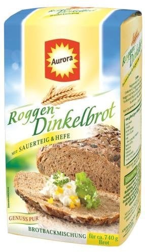 Aurora Roggen-Dinkel Brot, 6er Pack (6 x 500 g)