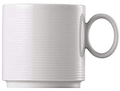 Thomas Loft Becher mit Henkel, Klein, Stapelbar, Porzellan, Weiß, Spülmaschinenfest, 330 ml, 15573