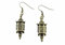 Miniblings Laterne Ohrringe Hänger Lampe Marokko Orientalisch Asiatisch Bronze - Handmade Modeschmuck I Ohrhänger Ohrschmuck in bronze