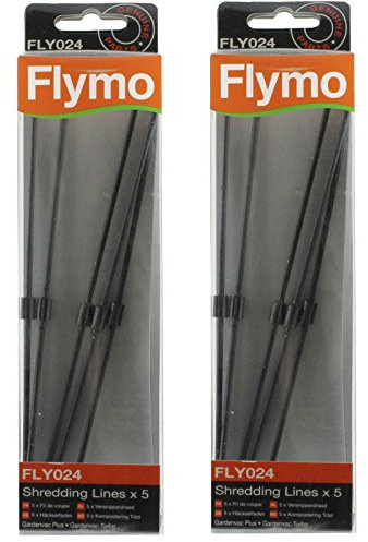 Flymo Genuine Gardenvac Turbo 1800 2200 Leaf Blower Vacuum Shredding Lines (Pack of 10, FLY024)