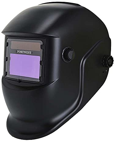 Portwest PW65 BizWeld Plus Welding Helmet | Black, One Size, CE Certified, EN ISO 16321