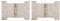 Satin Stainless Steel Button Tipped Parliament Hinges 4 x 4 x 6