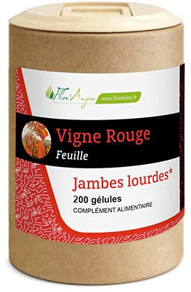 Floranjou - Gélules Vigne rouge feuille - 200 gélules