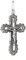 NKlaus Kettenanhänger Jesus Kreuz 925 Silber Orthodoxe Anhänger Glaubenssymbol K01