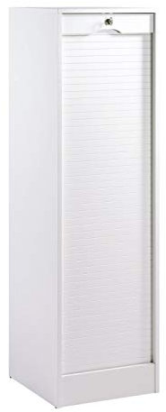 SIMMOB - Classeur à Rideau Blanc 140 cm