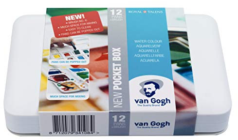 Van Gogh Caja de 12 acuarelas, Multicolor (Royal Talens 20HP8631)