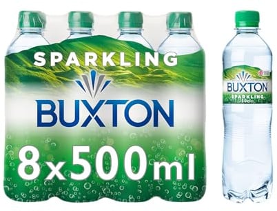 Buxton Sparkling Natural Mineral Water 8x500ml