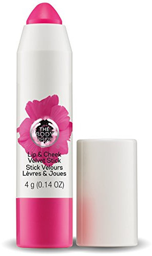 The Body Shop Lip & Cheek Velvet Stick 4g | Colour - 20 Poppy Pink