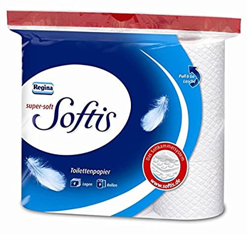 Regina Softis Toilettenpapier 4-lagig, 9 Rollen, 100 Blatt