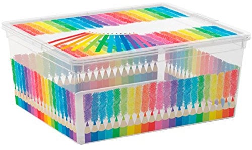 Kis Aufbewahrungsbox C Box Style Colours Arty 18 Liter, Plastik, Mehrfarbig, 40 x 34 x 17 cm