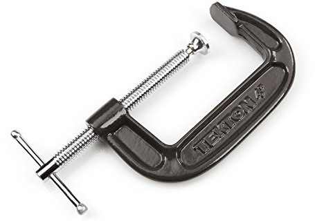 TEKTON 4017 4 Zoll Hochleistungs- C-Schraubzwinge / Tischklemme, 10,1cm Backenbreite