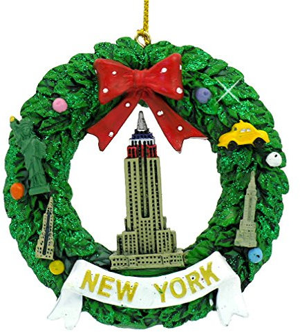 New York Christbaum Schmuck Anhänger Weihnachten Christmas Empire State