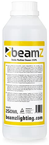 BeamZ 250ml Smoke Machine Cleaning Fluid - Premium Fog Machine Cleaner Solution for Water-Based Smoke & Haze Machines, DJ Equipment Maintenance Fluid (250ml Bottle)