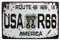 66Retro Tin Signs Route 66 1926 USA R66 American Metall blechschild, Vintage Schild Auto Nummernschild geprägt Tag Garage Home Wand-Decor