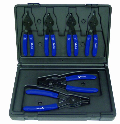 Williams PL-1606 6-Piece Combination Internal and External Snap Ring Pliers Set