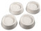 Universal Anti-Vibration Rubber Feet Pads for all types of Washing Machine, Pack of 4 - White