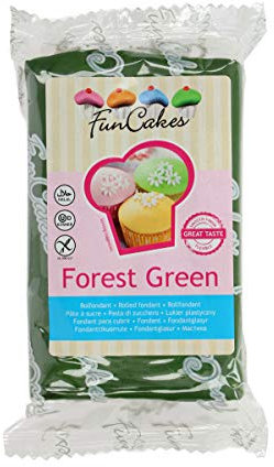 FunCakes Pasta di Zucchero Verde Foresta - pacco da 250 grammi