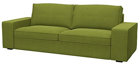 Soferia Sofabezug Kompatibel Mit KIVIK 3er-Sofa Sofaüberzug Sofaüberwurf Sofaschoner Cover Kratzfest Hydrophobie Allergenfrei Elegance Grün