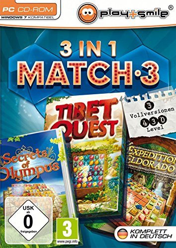 3 in 1 Match 3: Secrets of Olympus / Tibet Quest / Expedition Eldorado