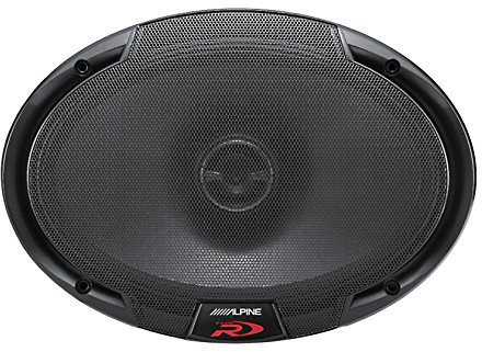 Alpine Spr-69 6x9 2-Way Coaxial Speakers 300w Peak/ 100w Rms Black