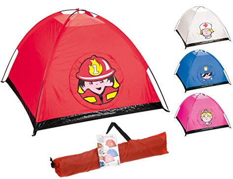 matrasa Kinderzelt - Prinzessin Krankenschwester Feuerwehr Polizei - Spielzelt für Kinder innen/außen (weiß)