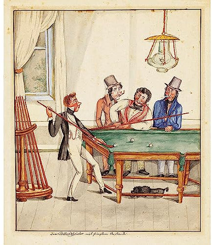 Poster Der Billard Spieler