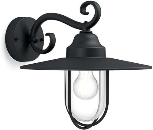 Philips myGarden Wandaussenleuchte Pasture, 60w, schwarz