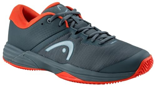 HEAD Revolt Evo 2.0 Clay Men Tennisschuhe, Dunkelgrau/Orange