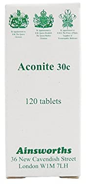 Ainsworths - Aconite 30c Homoeopathic Rem 120 tablet