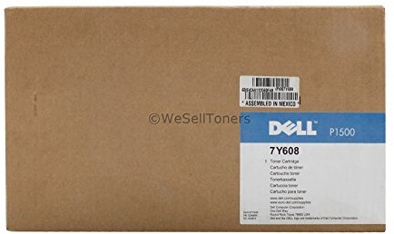Dell 7Y608 Standard Capacity Toner Cartridge für P1500 Laser Printer, Use and Return, 3000 Seiten, schwarz