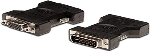Adaptador de gráficos DIGITUS DVI, DVI-I (24 + 5) a VGA, Full HD 60Hz, 1920 x 1080 píxeles, negro
