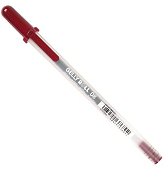 Gelly Roll Medium Point Pen Open Stock-Burgundy