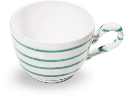 GMUNDNER KERAMIK Kaffeetasse, Volumen: 190 ml, Grüngeflammt, handgemachte Keramik aus Österreich