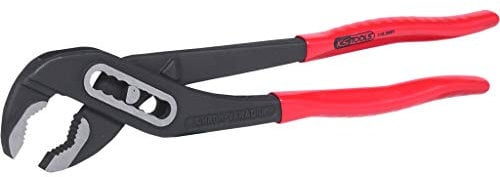 KS Tools 115.2001 - Pince Multiprise KS Gainée, 10 - Pince Bricolage aux Poignées Gainées avec Mors Dentés - Crémaillère à 7 Positions - Pince Universelle Fabriqué en Chrome Vanadium