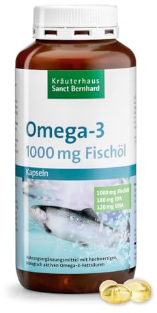 Sanct Bernhard Omega-3-Fischöl-Kapseln 1000 mg