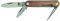 Hesse Holzschalenmesser 3-teilig (inkl. Auftreiber + Kapselheber, Klingenlänge 70 mm, mit Holzgriff, Klappmesser, Griff Holz, Universalmesser) 480615