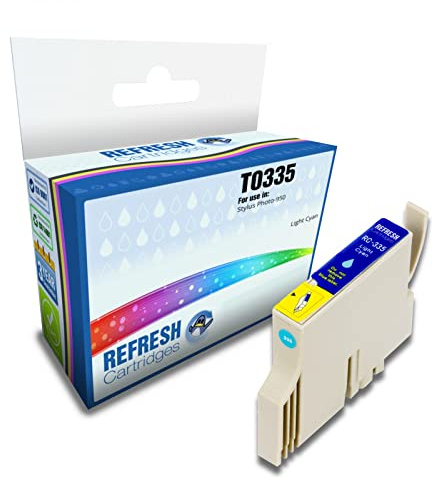 Refresh Cartridges Compatible Ink Cartridge Replacement for Epson T0335 (Light Cyan)