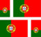 Akachafactory 4 x Autocollant Sticker Voiture Moto Valise pc Portable Drapeau Portugal portuga