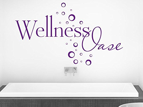 Klebeheld® Wandtattoo Wellness Oase mit Seifenblasen