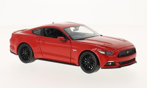 Ford Mustang GT, rot, 2015, Modellauto, Fertigmodell, Welly 1:24