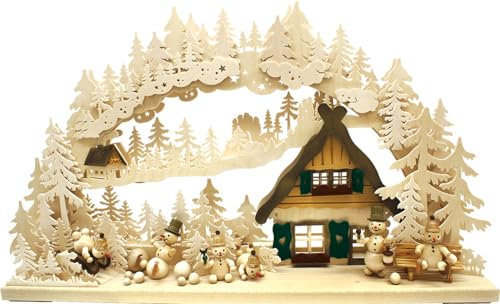 Ratags 3D-Schwibbogen groß, Schneemannparadies