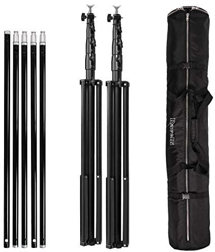 Support de Toile de Fond par Ravelli (ABSL) Télescopique à Suspension Pneumatique (m 4 x 4,5) avec Sac de Transport