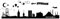 Wandtattoo wandaufkleber Aufkleber Wandsticker wall sticker Wohnzimmer Schlafzimmer Kinderzimmer City Stadt Istanbul Skyline Landschaft 30 Farben zur Wahl wst13 motiv1 (073 dunkelgrau, Größe1:ca.60x10cm)